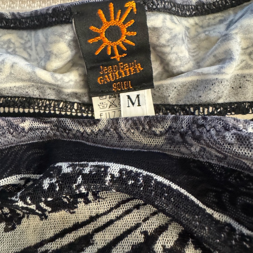 Jean Paul Gaultier Black and White Tank Top